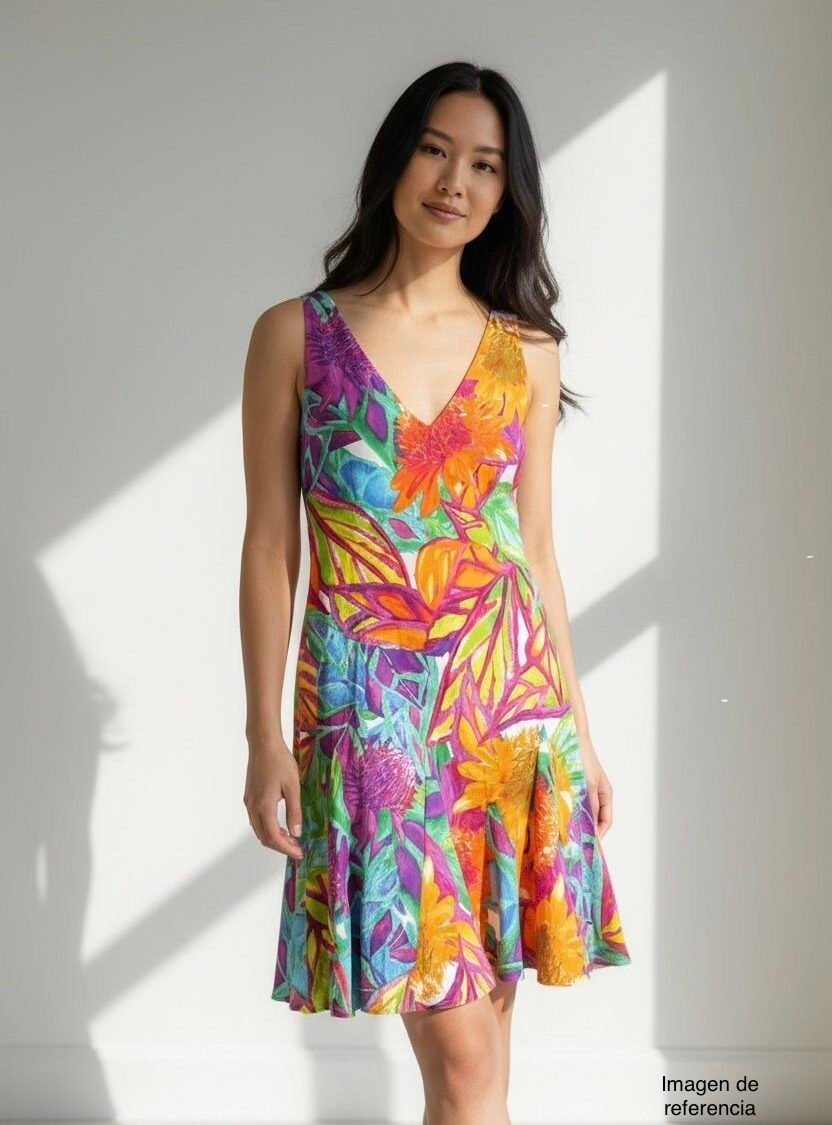 Vestido desmangado