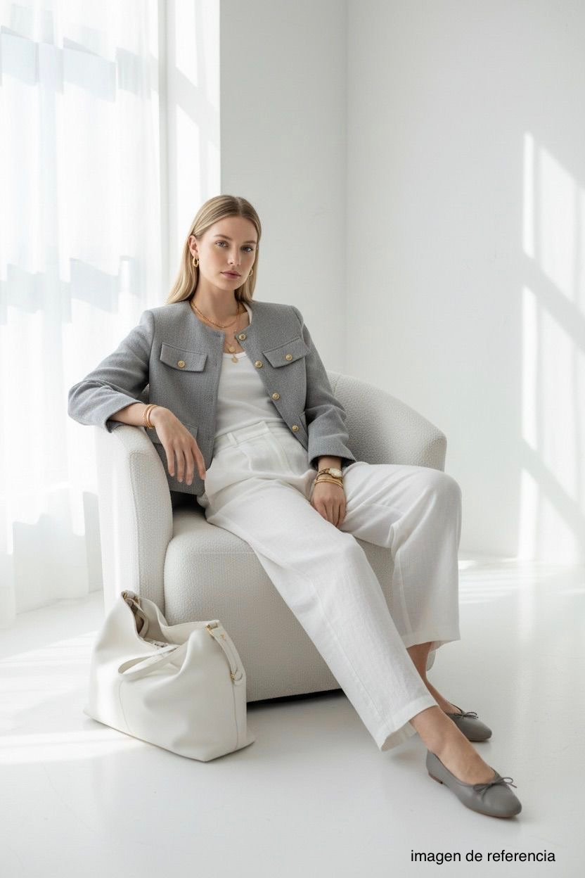 Chaqueta Elegante Gris