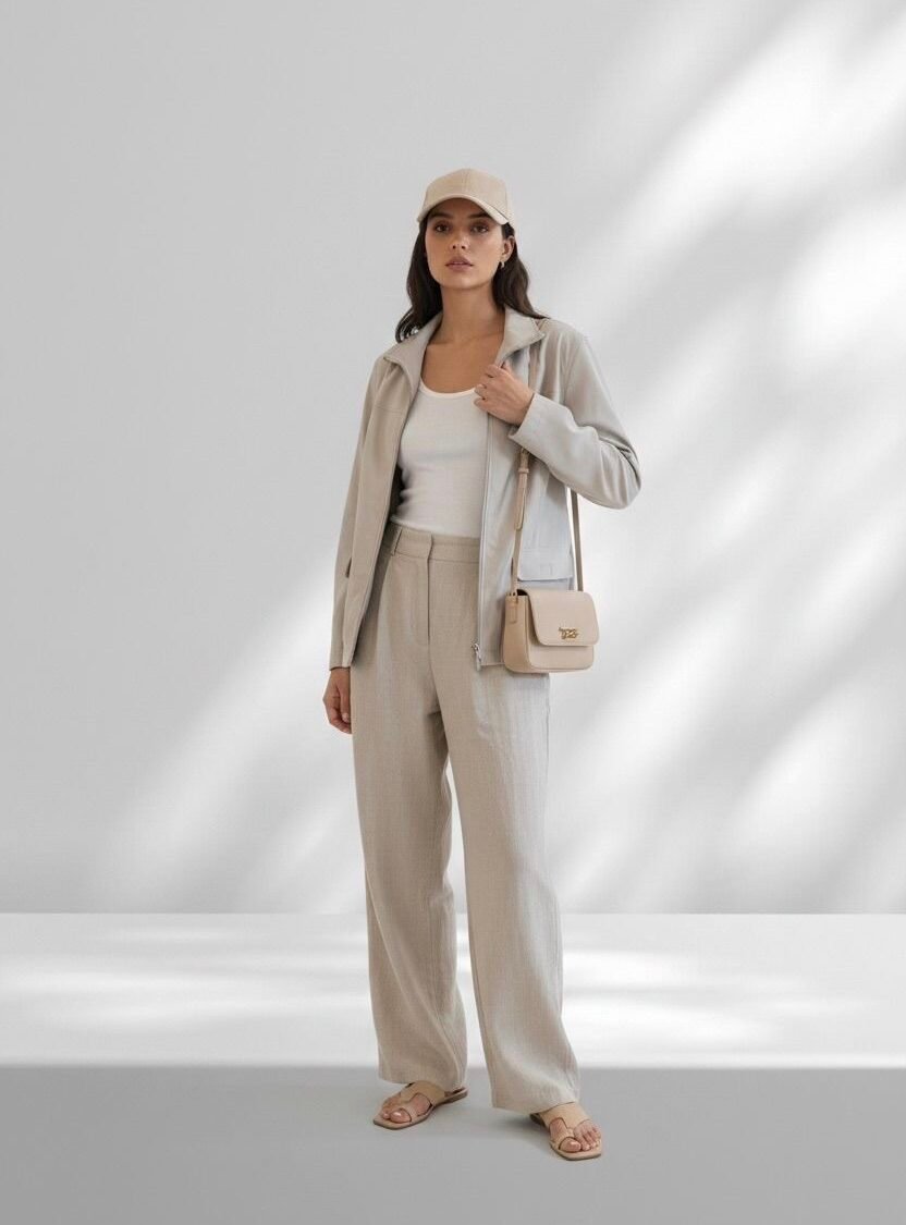 Chaqueta clásica beige LIZ CLAIBORNE