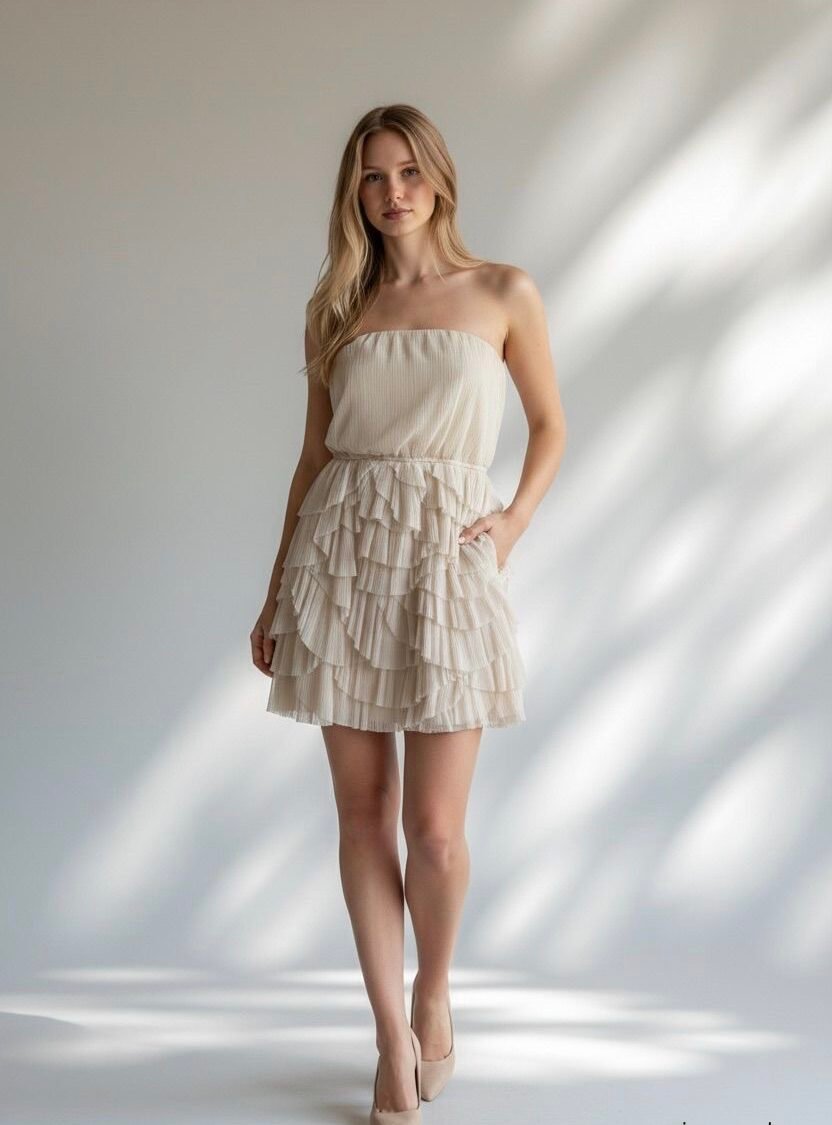 Vestido Champagne BCBGeneration