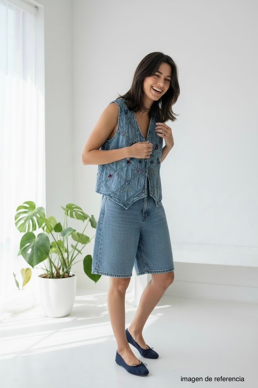 Chaleco Bordado Floral ACAPO