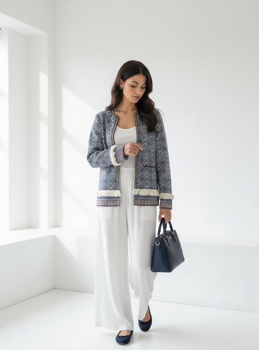 Chaqueta Boho con Flecos
