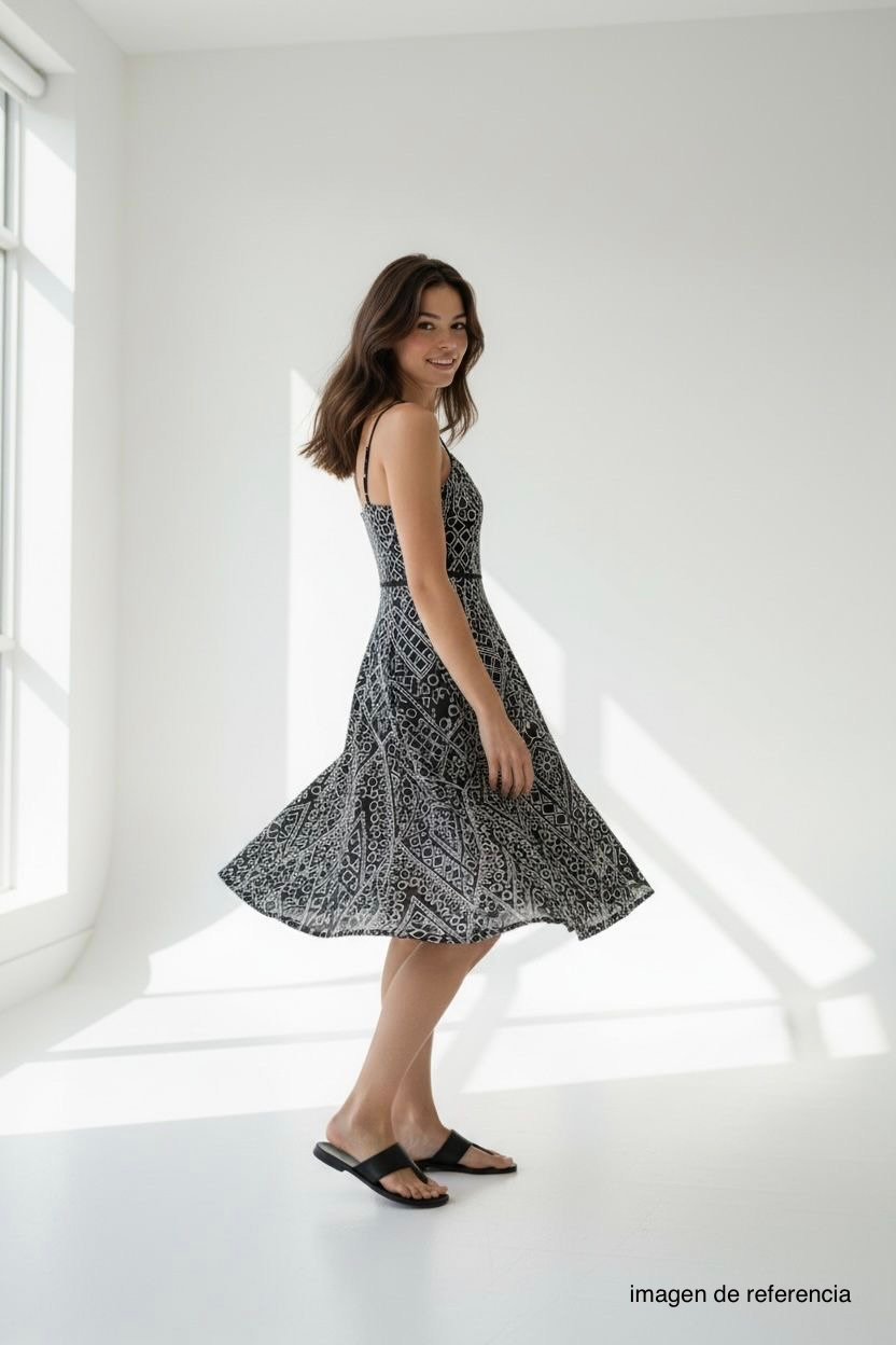 Vestido Estampado Geometrico BANANA REPUBLIC