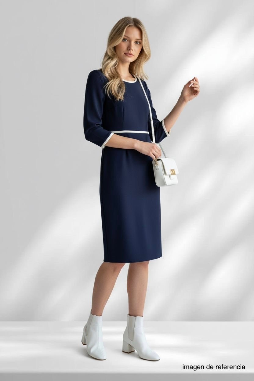 Vestido Azul Clásico TALBOTS