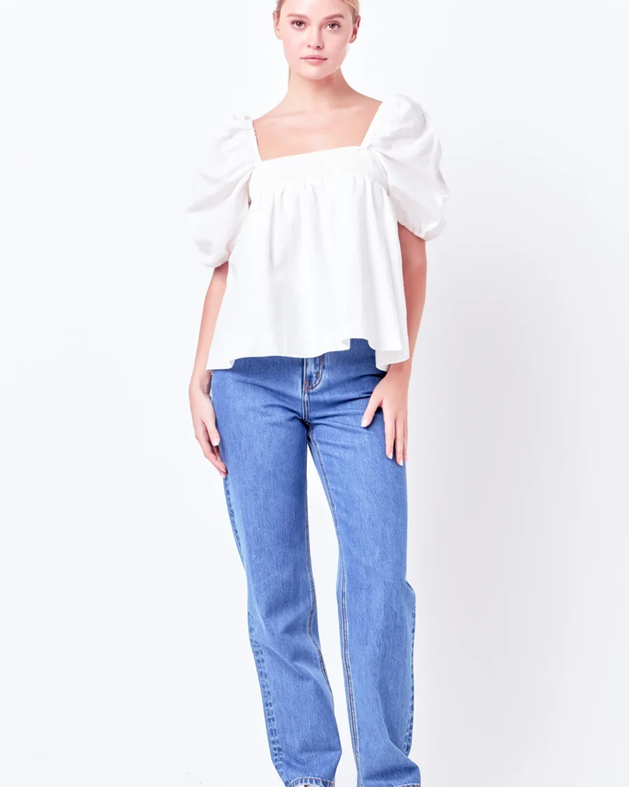 Blusa Blanca ENGLISH FACTORY
