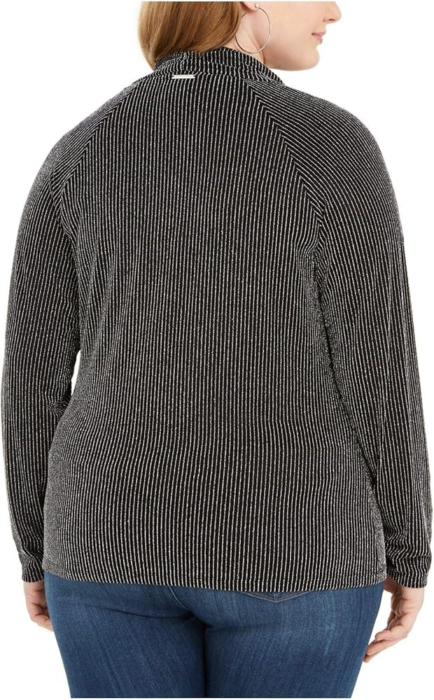 Blusa negra con brillo MICHAEL KORS - Imagen 3