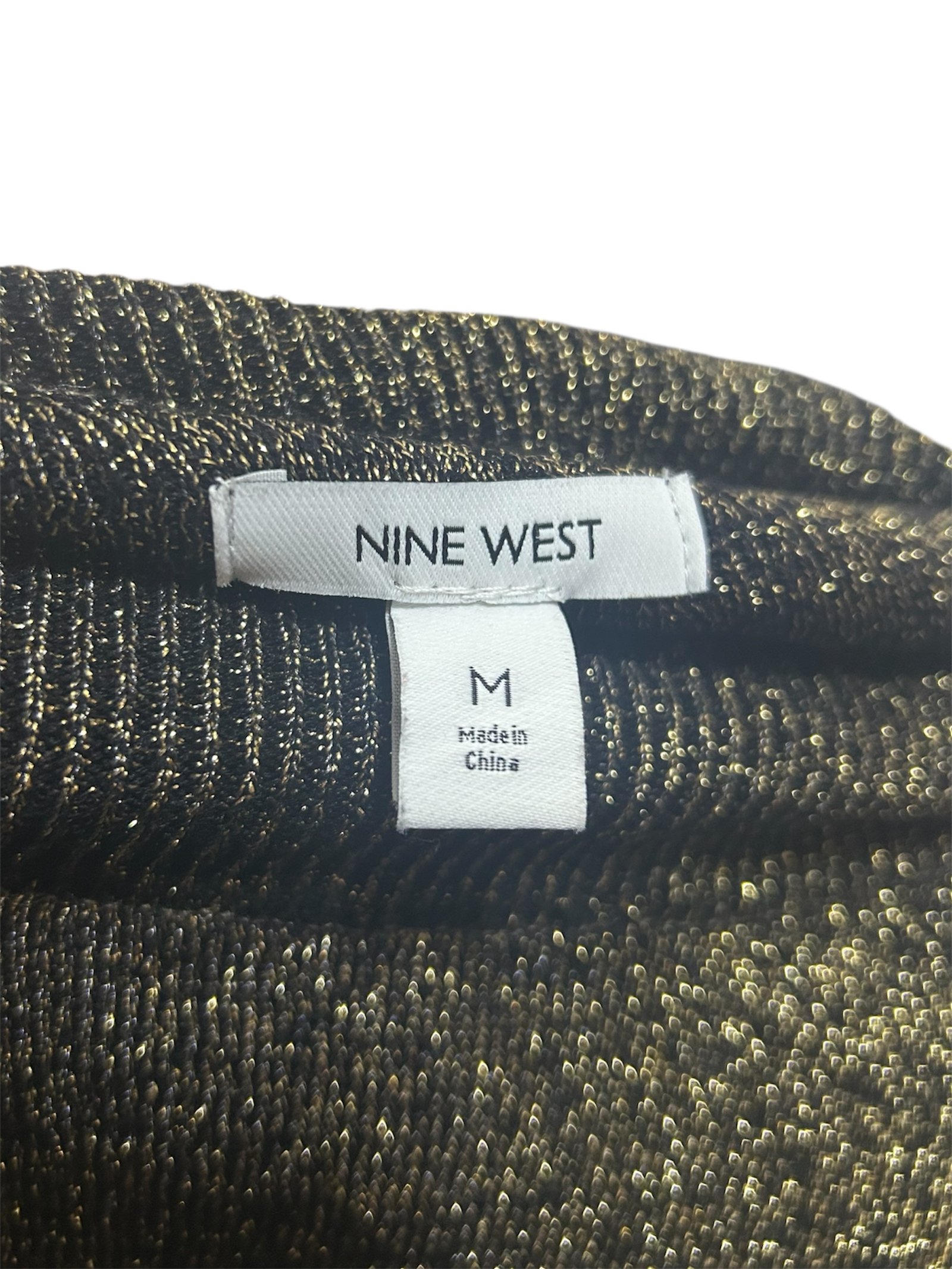 Blusa dorada brillante NINE WEST - Imagen 3