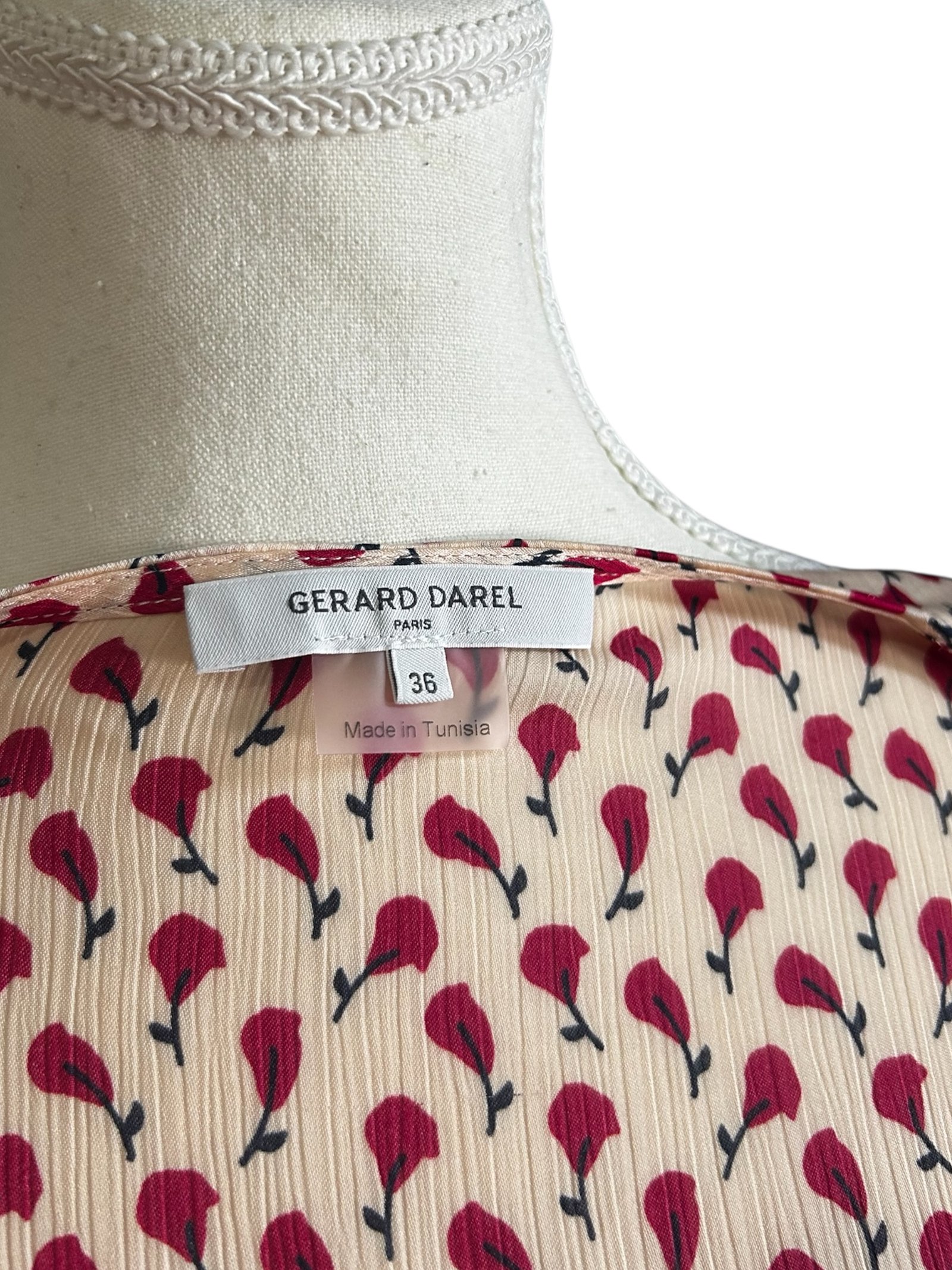 Vestido cruzado estampado GERARD DAREL - Imagen 4