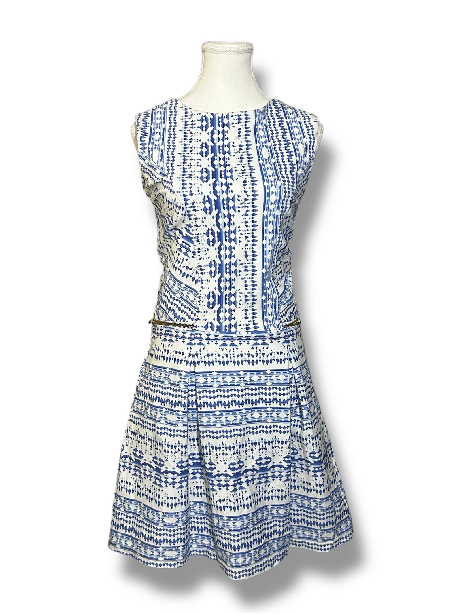 Vestido Azul Estampado AND - Imagen 2