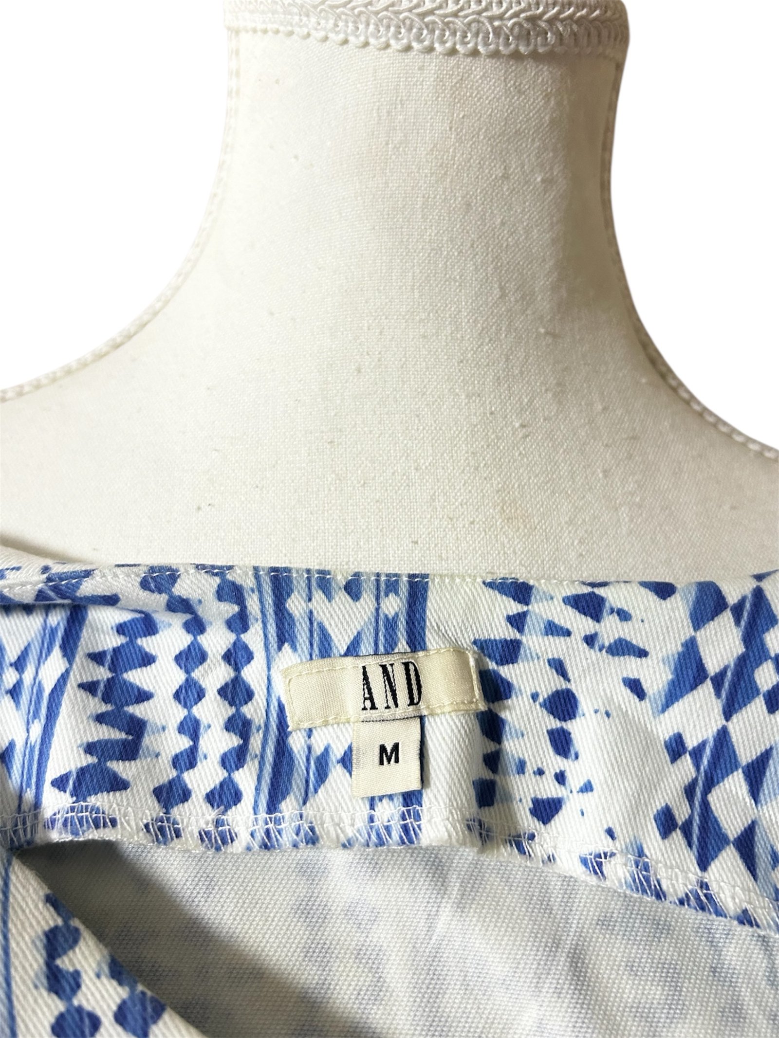 Vestido Azul Estampado AND - Imagen 3