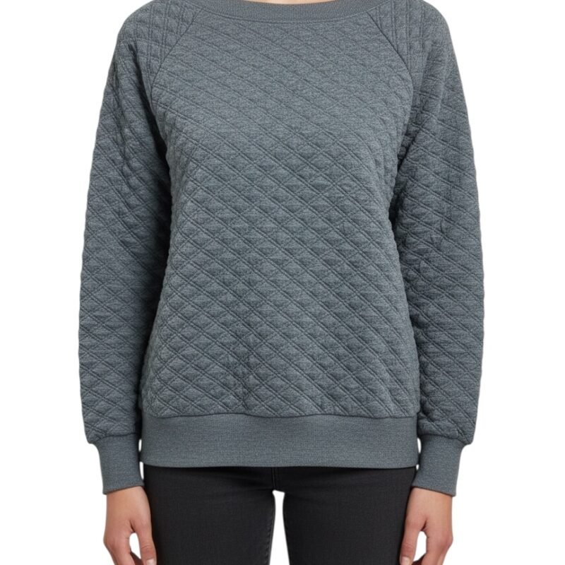 Suéter Acolchado Gris LOFT