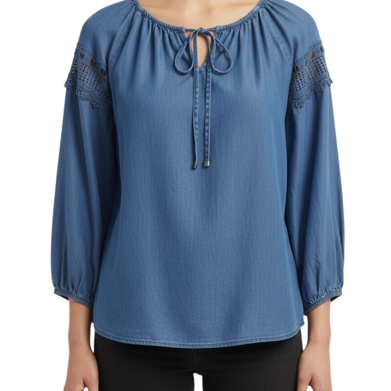 Blusa Estilo Denim ADRIENNE VITTADINI