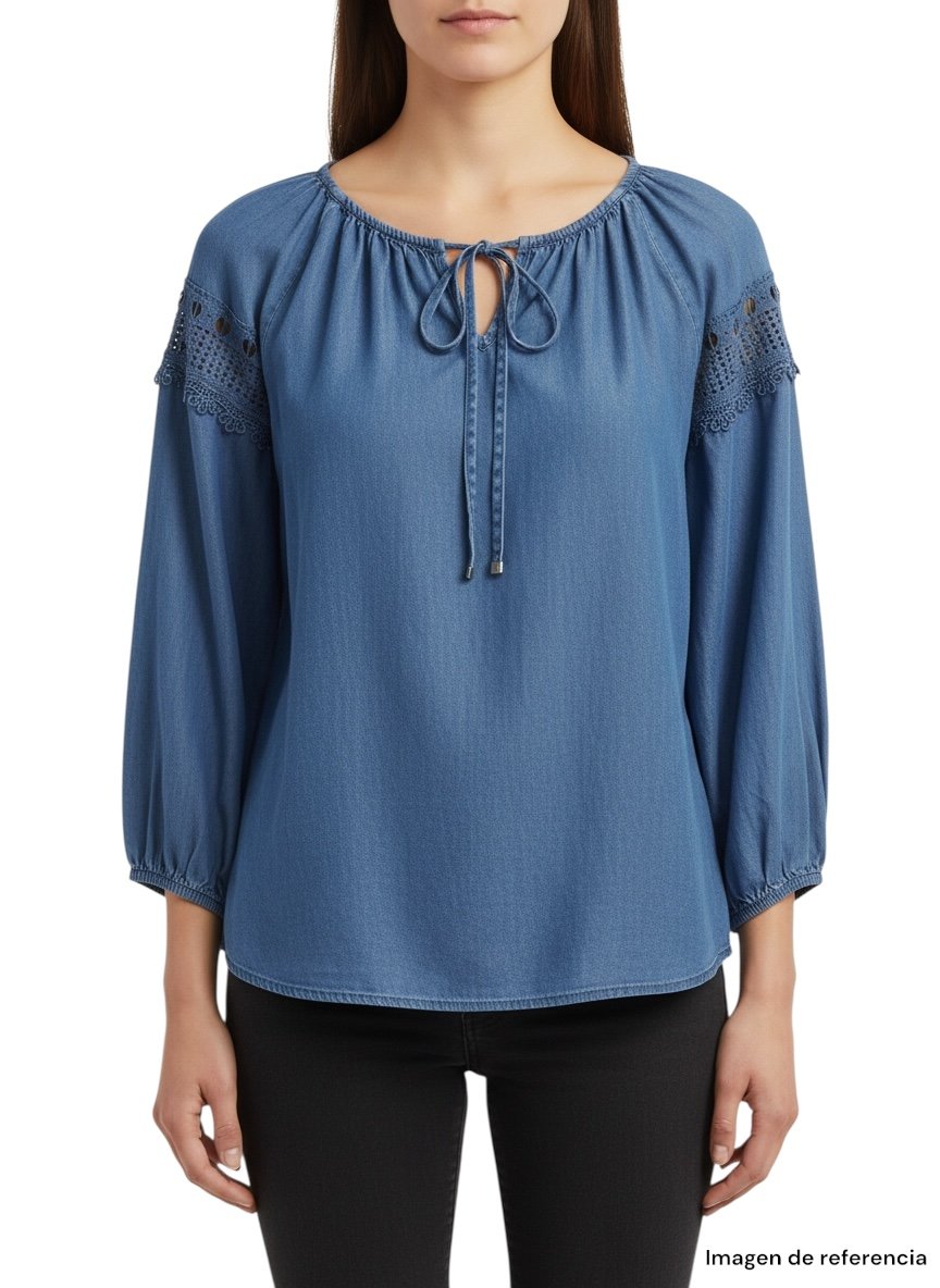 Blusa Estilo Denim ADRIENNE VITTADINI