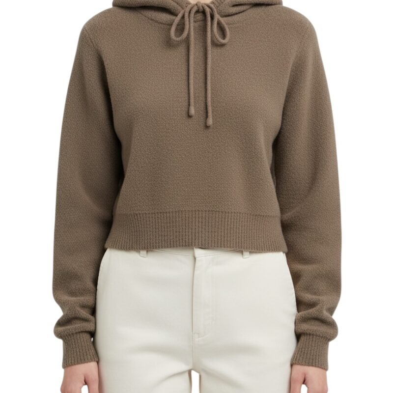Suéter Cropped Beige ZARA