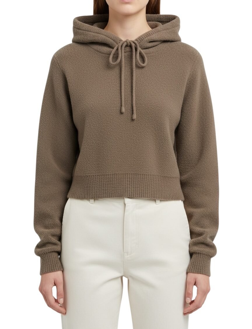 Suéter Cropped Beige ZARA