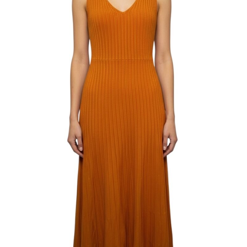 Vestido Midi Naranja ZARA