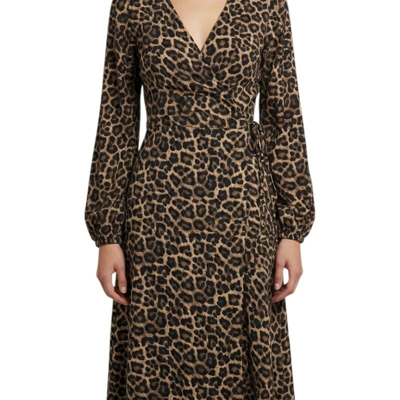 Vestido animal print H&M