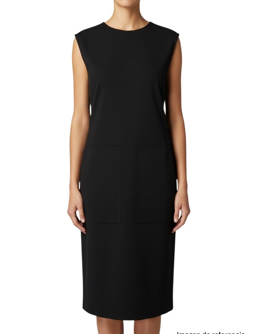 Vestido negro elegante ANNE KLEIN
