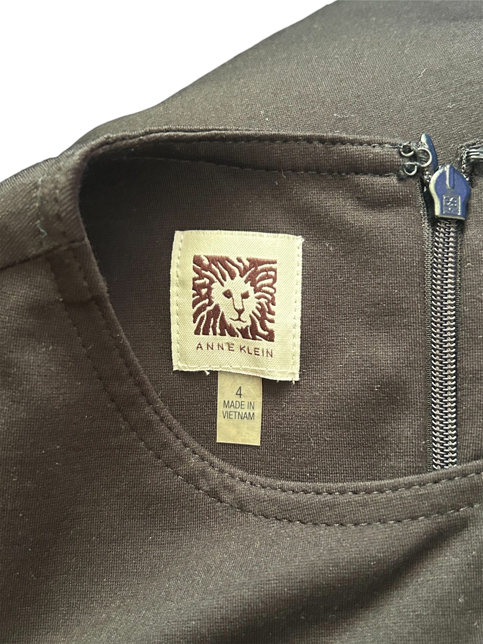 Vestido negro elegante ANNE KLEIN - Imagen 3