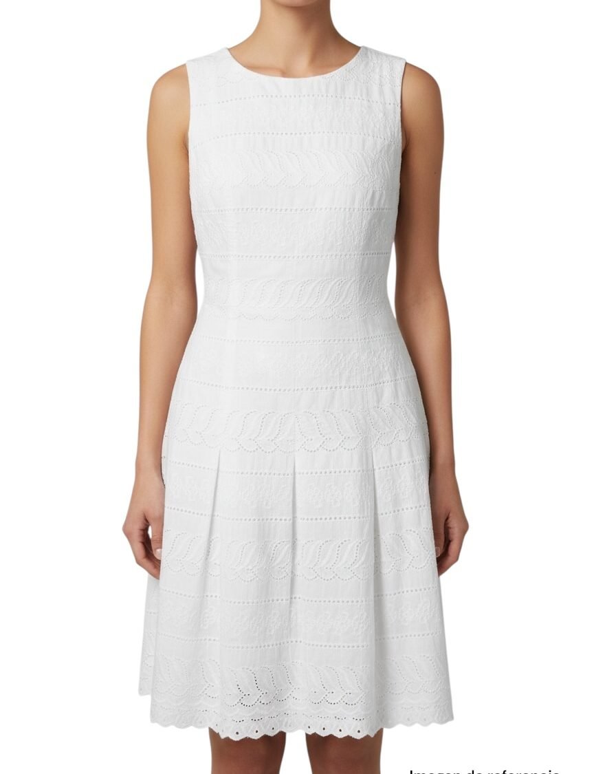 Vestido blanco bordado IIVANKA TRUMP