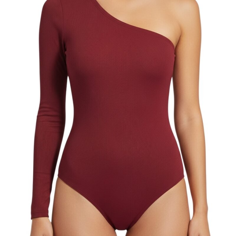 Body Asimétrico Color Vino
