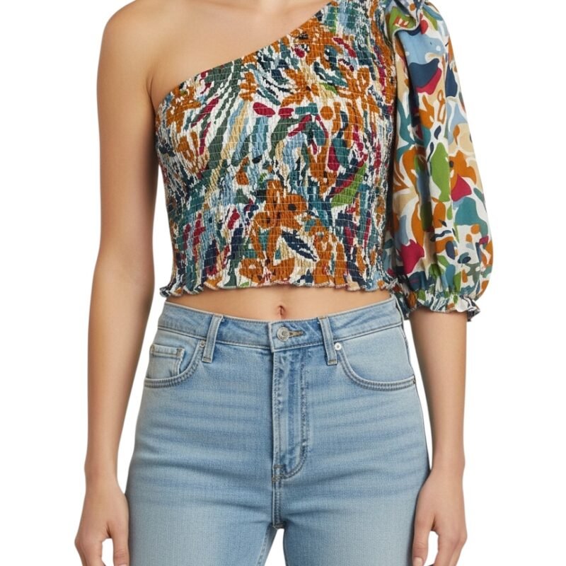 Blusa Asimétrica Estampada