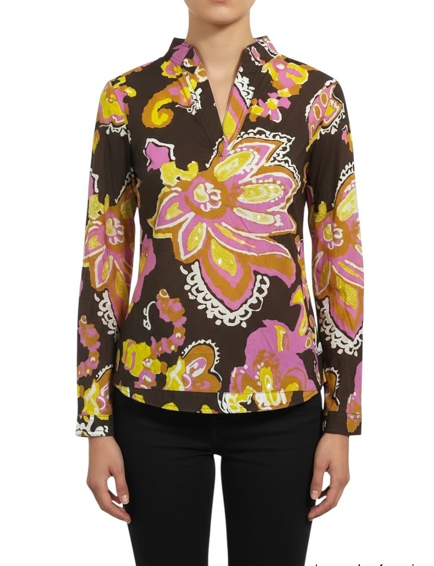 Blusa Estampada Floral TORY BURCH