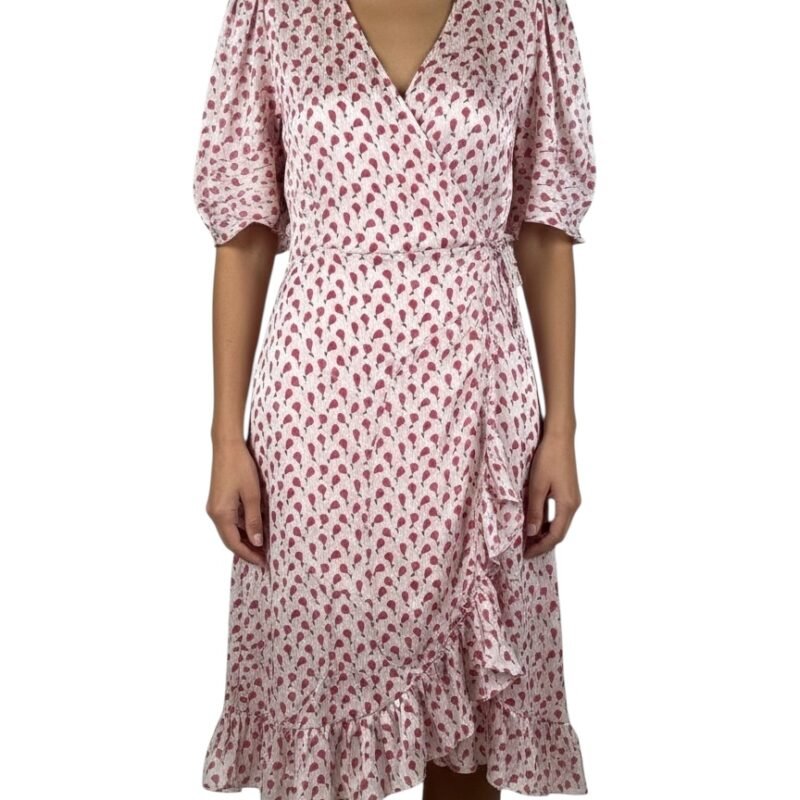 Vestido cruzado estampado GERARD DAREL