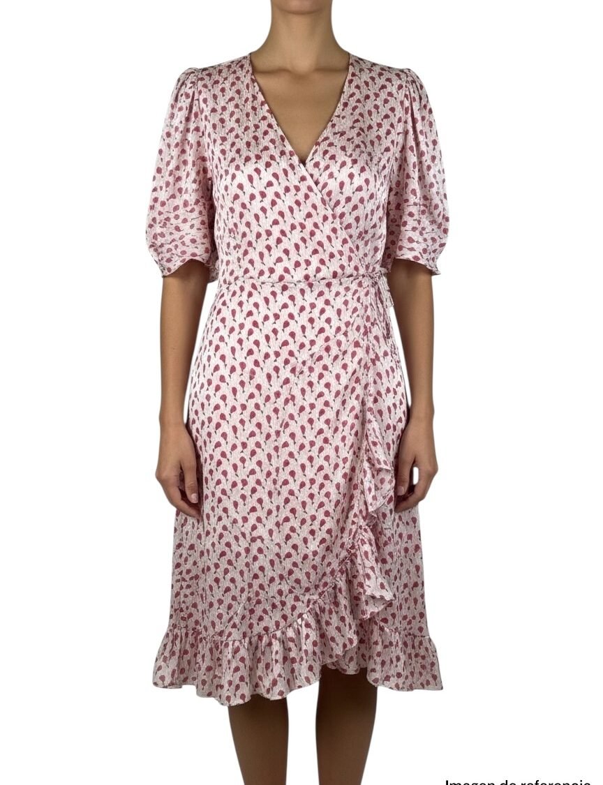 Vestido cruzado estampado GERARD DAREL