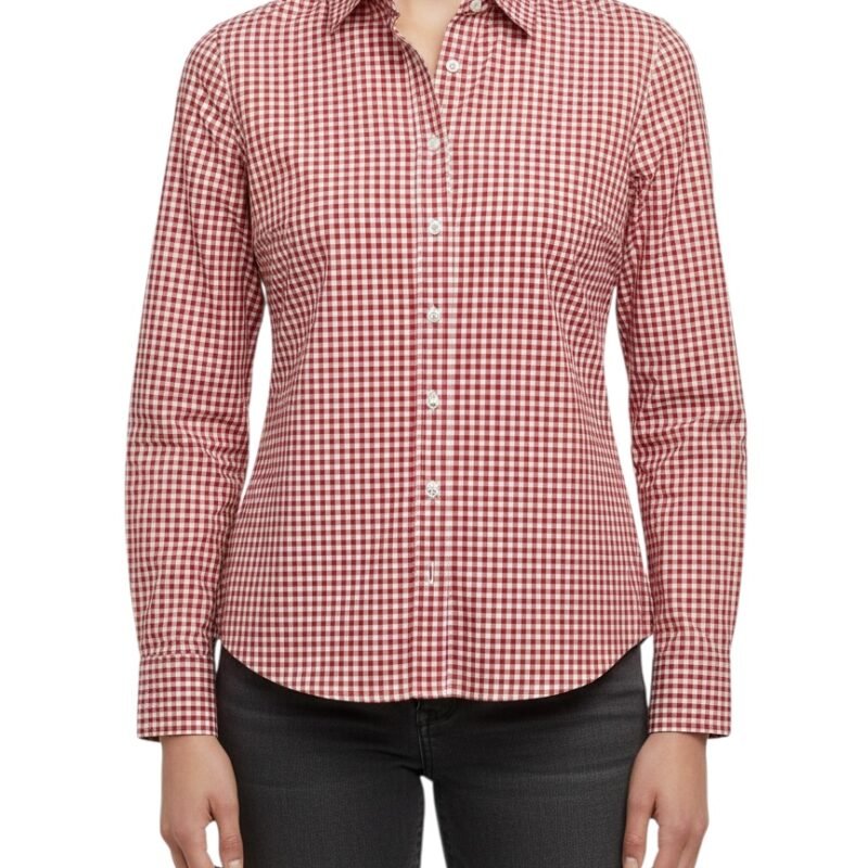 Camisa Cuadros Rojos J.CREW “Perfect Shirt”