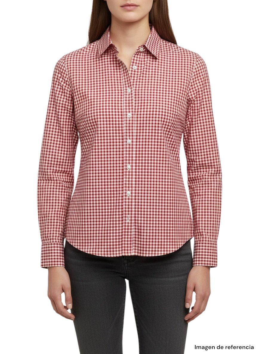 Camisa Cuadros Rojos J.CREW “Perfect Shirt”