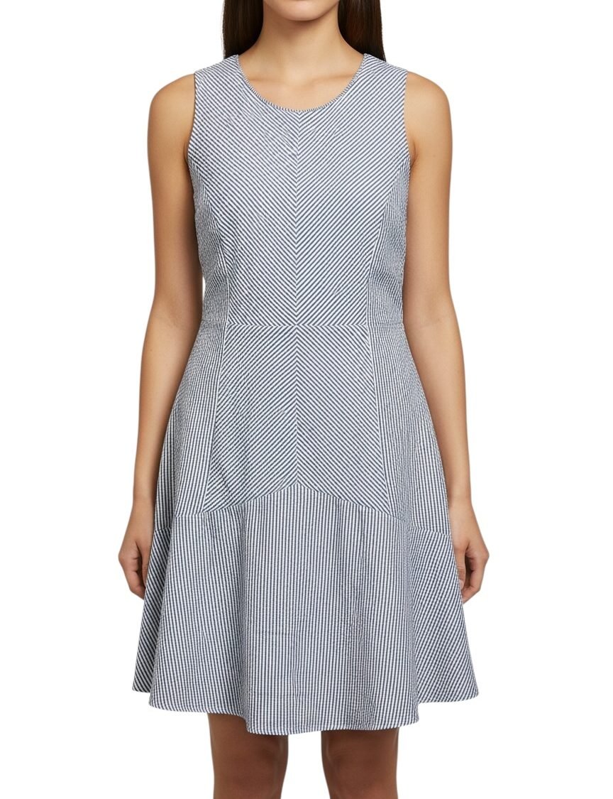 Vestido Rayado  NINA LEONARD