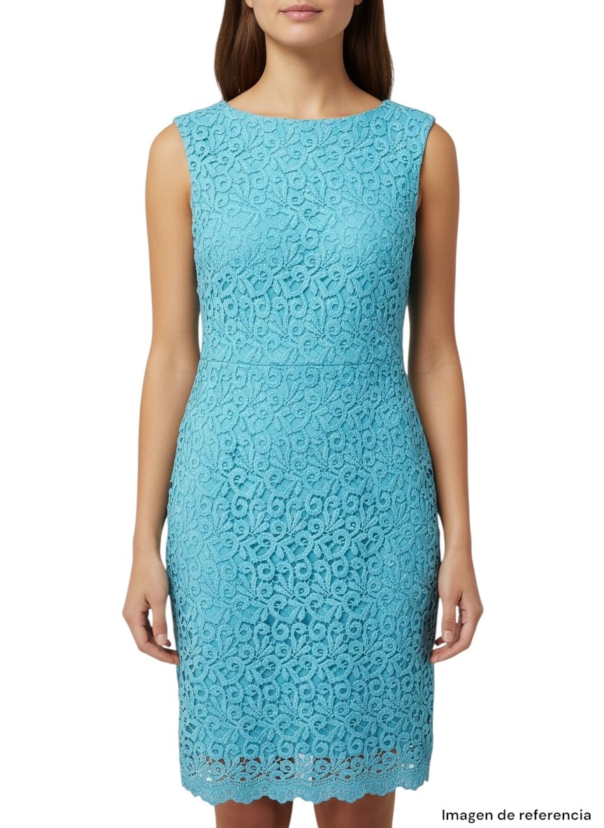 Vestido Encaje Turquesa RALPH LAUREN