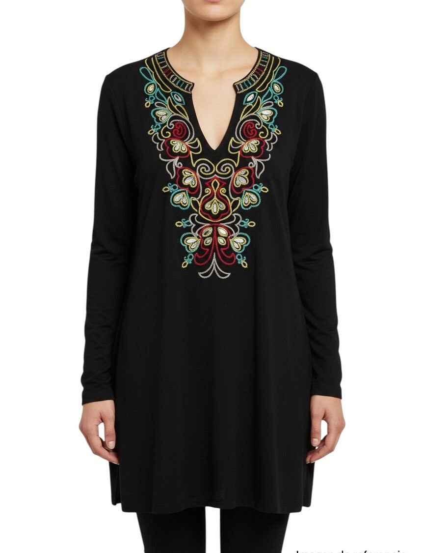 Blusa Bordada Boho I-N-C