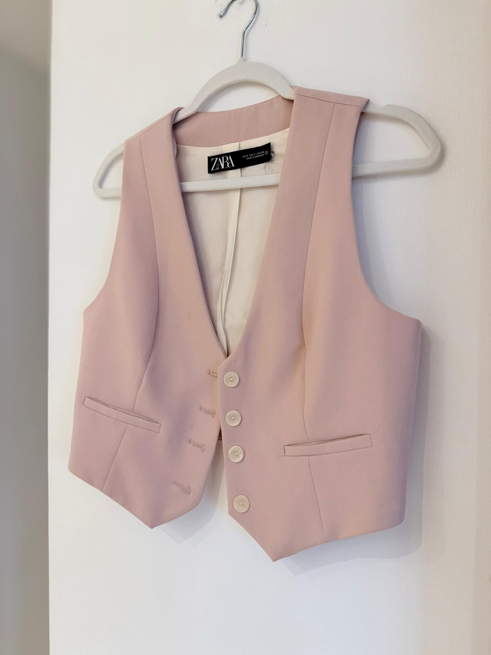 Chaleco rosa ZARA - Imagen 3