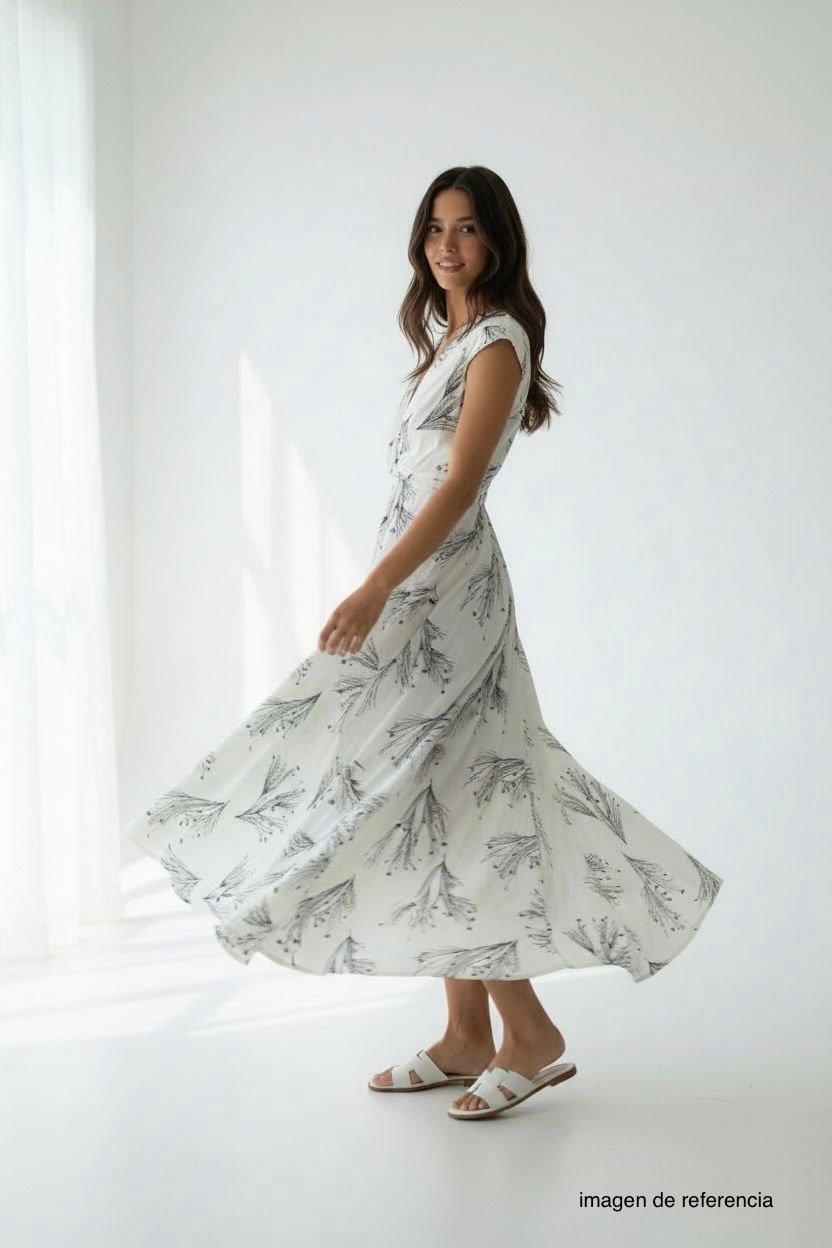 Vestido midi estampado FREE PEOPLE