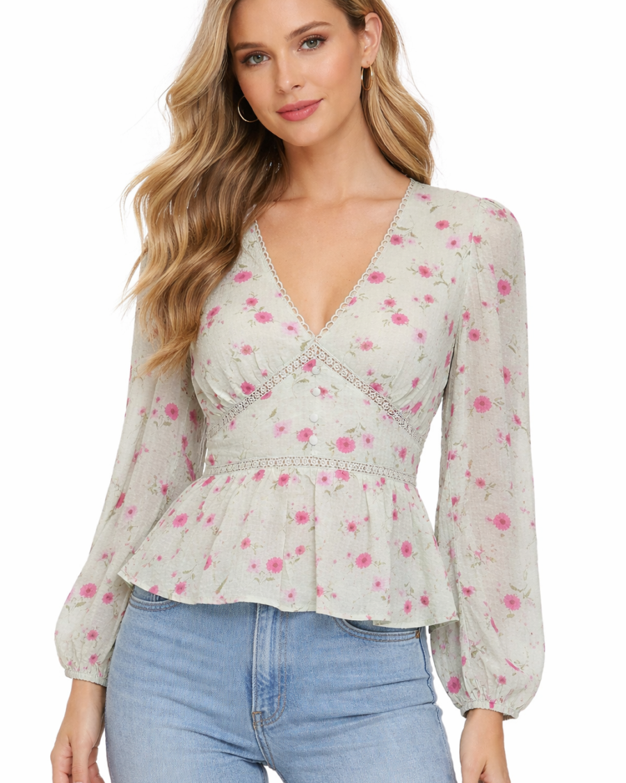 Blusa Floral BLU PEPPER