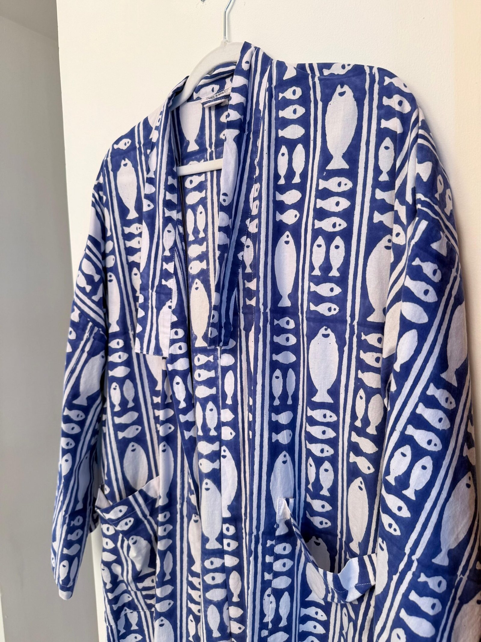 Kimono Ligero Estampado Marino - Imagen 4