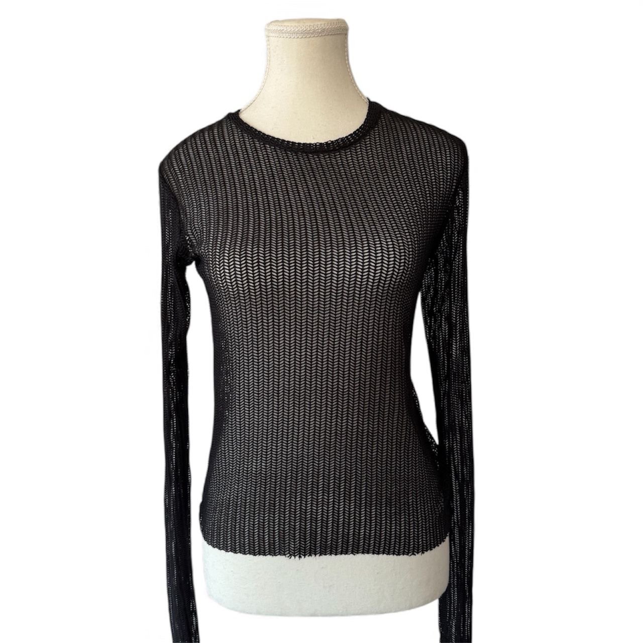 Top Mesh Noir Transparente - Imagen 2