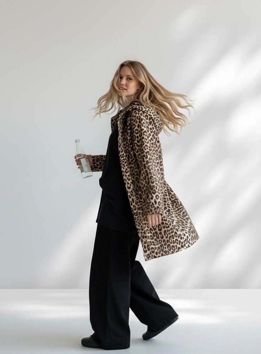 Gabardina Animal Print H&M
