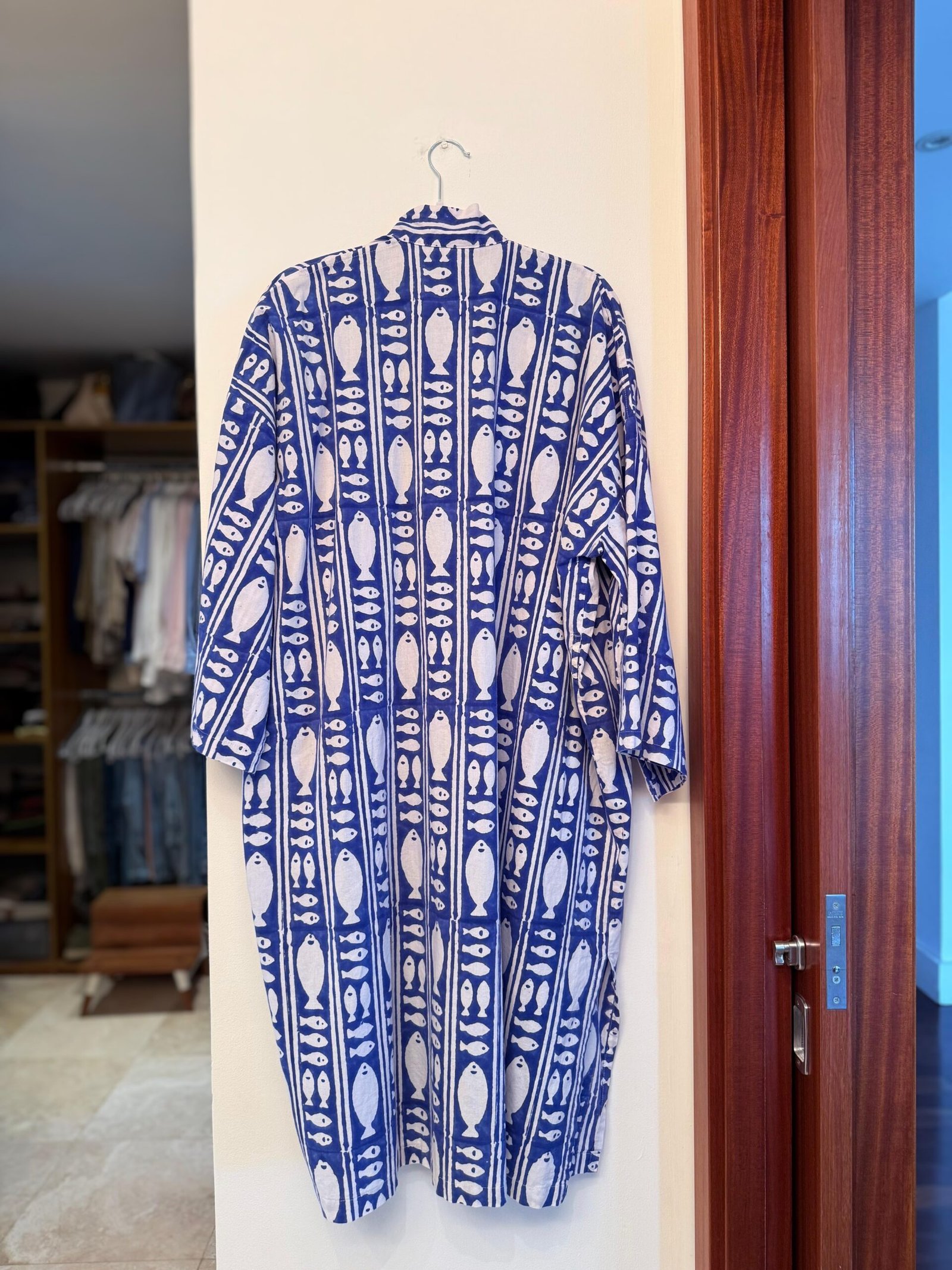 Kimono Ligero Estampado Marino - Imagen 3