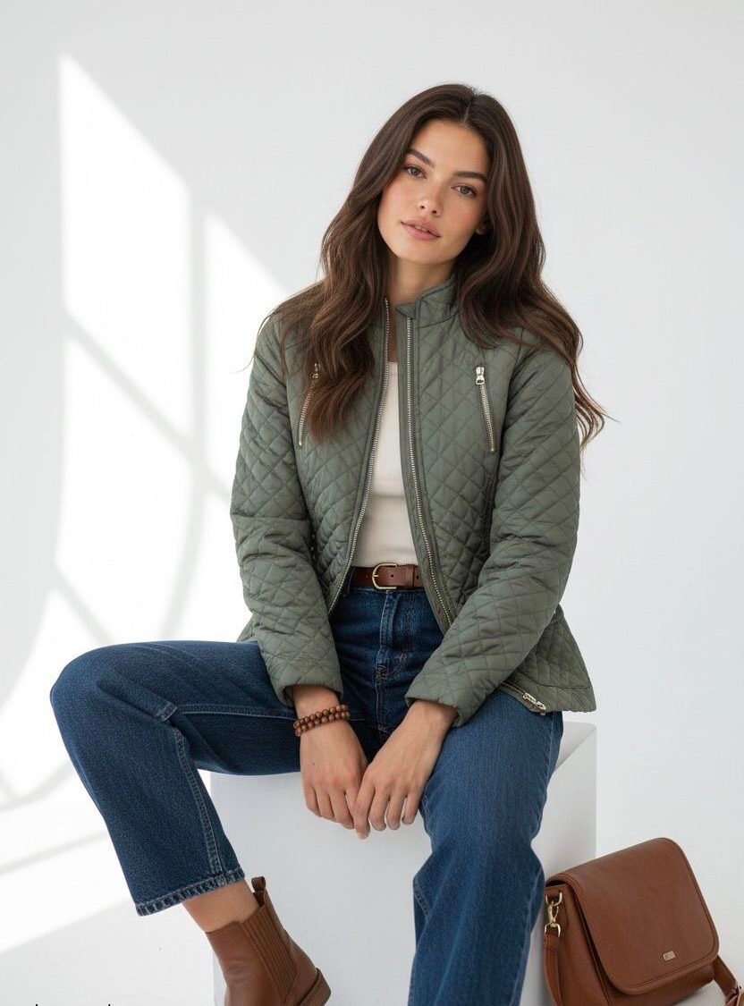 Chaqueta Acolchada Estilo Quilted
