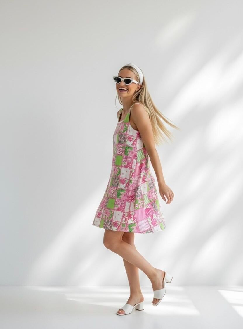 Vestido Patchwork Multicolor LILLY PULITZER