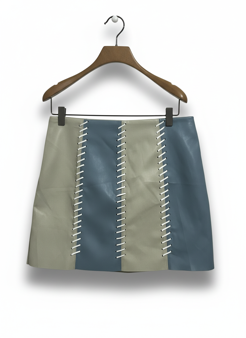 Falda Mini Bicolor MI AMI - Imagen 2