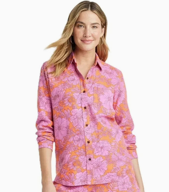 Blusa Floral Relaxed Fit UNIVERSAL THREAD