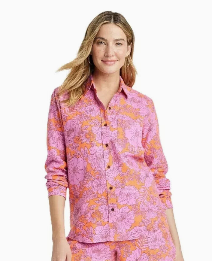 Blusa Floral Relaxed Fit UNIVERSAL THREAD