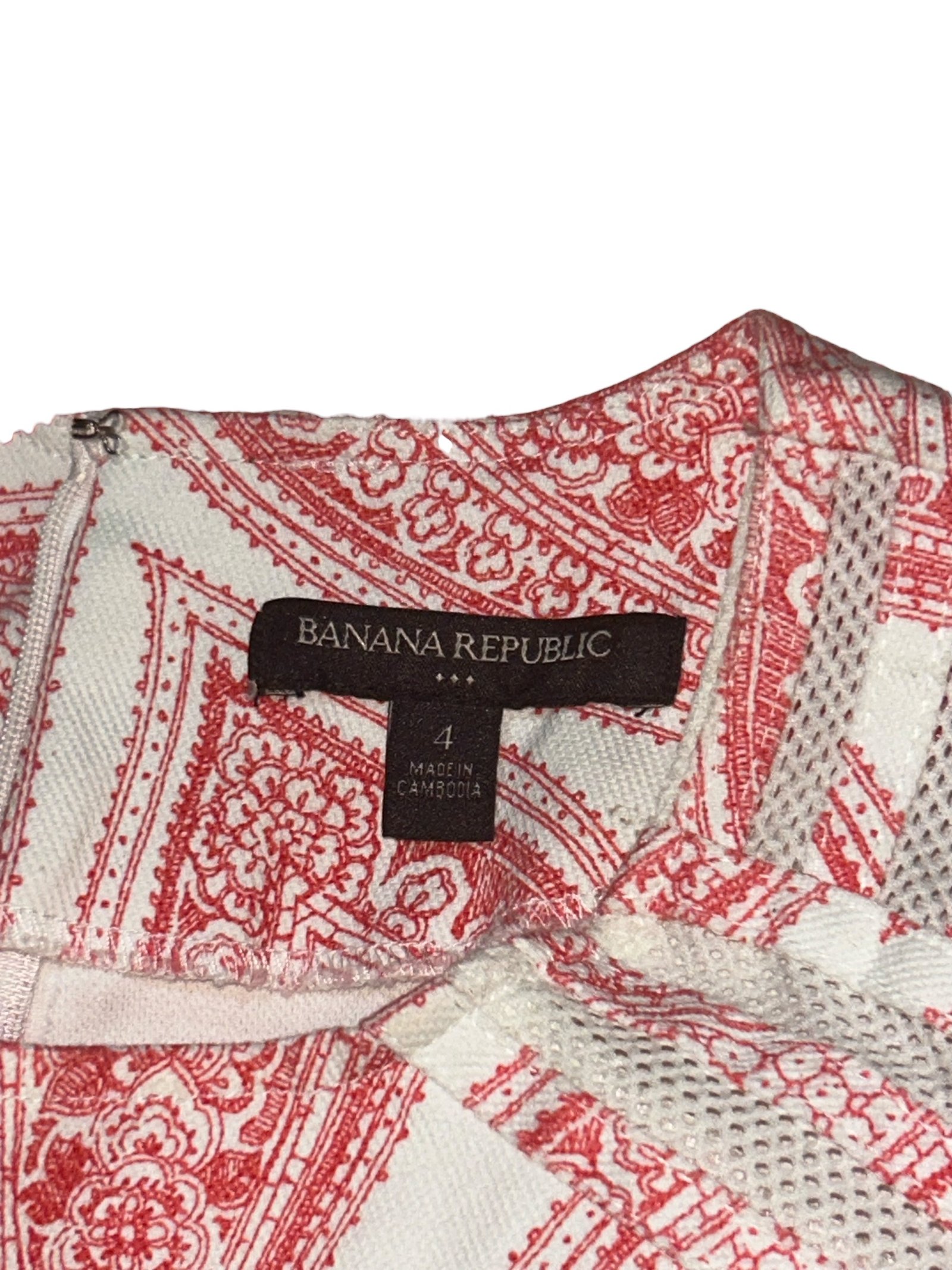 Vestido Estampado Paisley BANANA REPUBLIC - Imagen 4