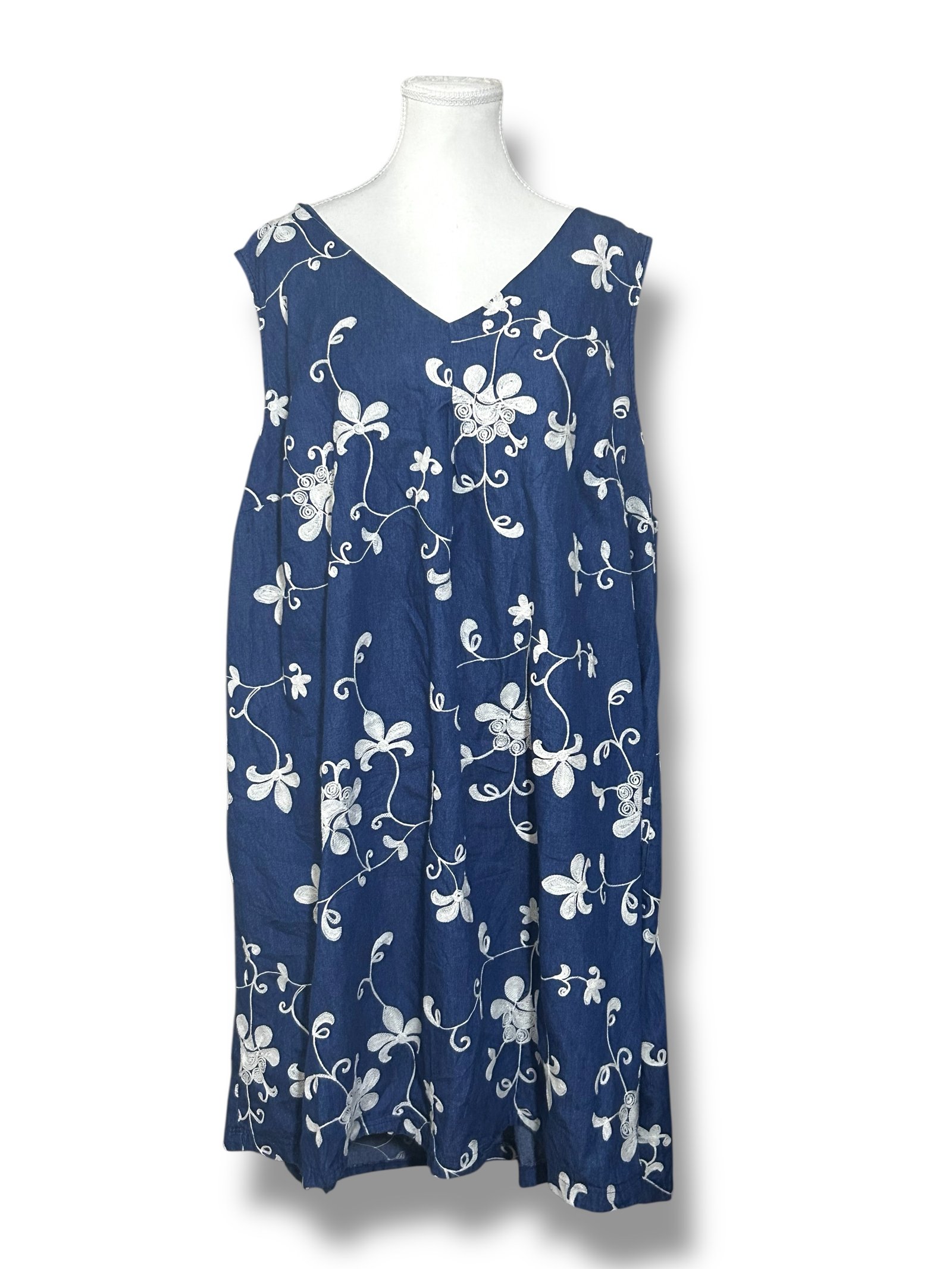 Vestido Azul Bordado WESTPORT - Imagen 2