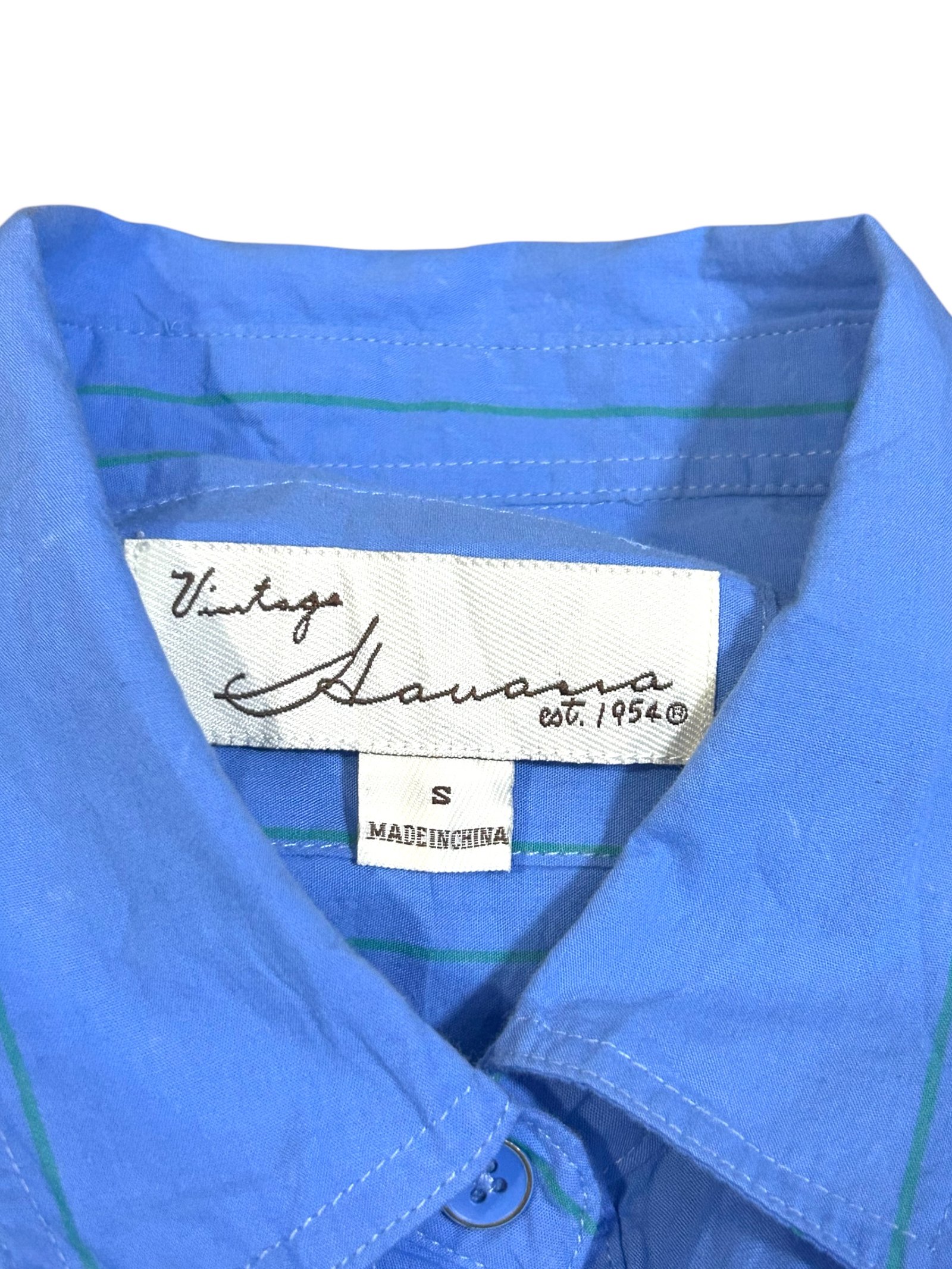 Camisa Clásica Azul VINTAGE HAVANA - Imagen 3