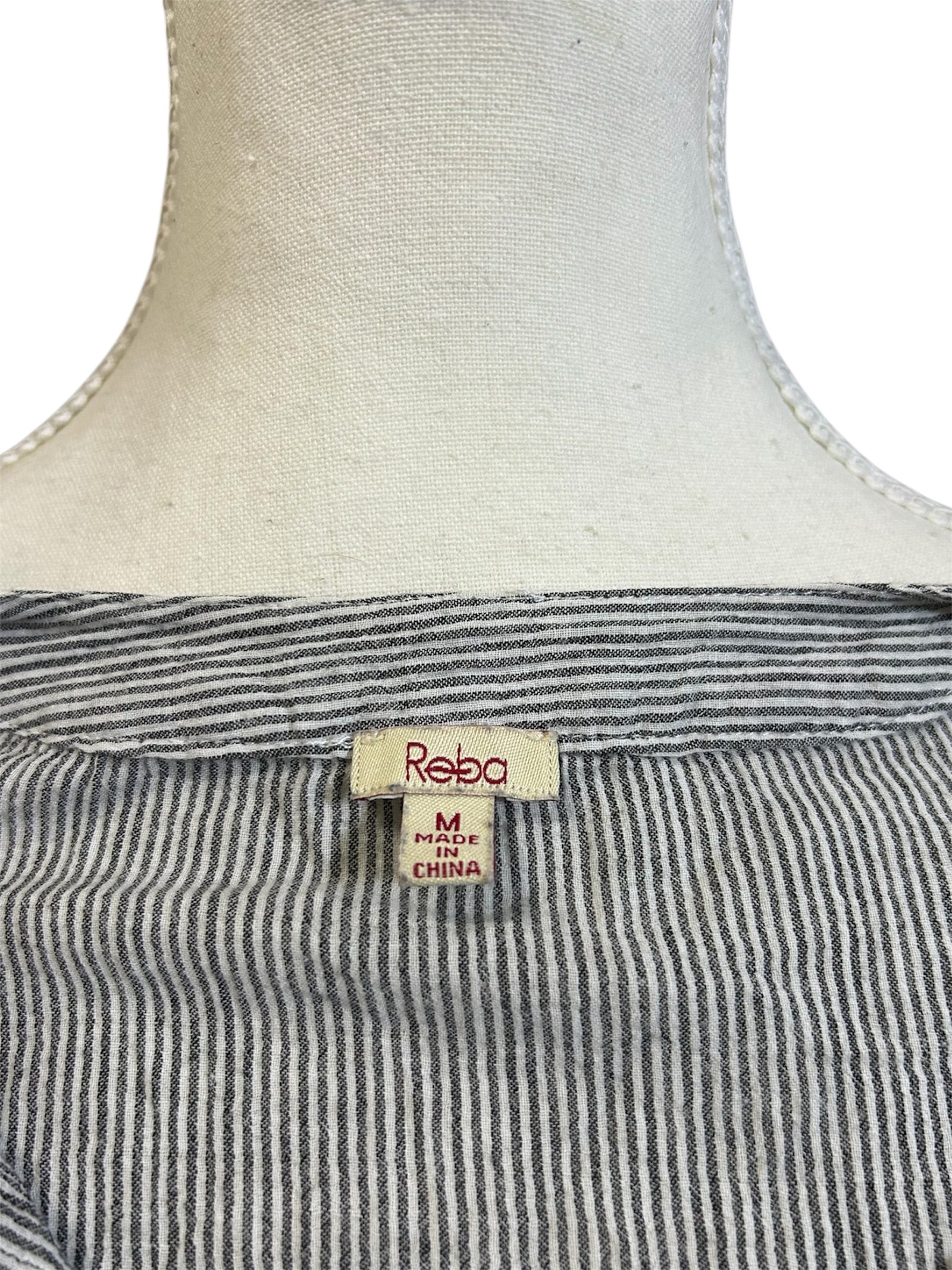 Blusa Rayada Bordada REBA - Imagen 3